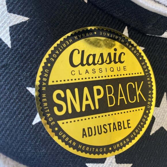 NYC Adjustable SnapBack Hat UH With Sticker Stars Black White New York City - Picture 8 of 12